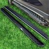 Yucisily Pedane laterali in alluminio per Skoda Karoq 2018-2025, senza trapano, kit completo di installazione con bulloni, accessori per auto (nero, 2 pezzi) (BXGMTXHB)