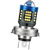 Ruiandsion P45T LED Moto faro lampadina DC 12-80V Chip 66SMD super luminoso con proiettore HD Hi/Low Beam lampadina a LED per il faro della moto, bianco/giallo