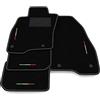 Somer Car Kit Tappetini Auto compatibili con Fiat PUNTO EVO 5 porte 2009-2012 | Set Tappeti in Moquette, Bandiera Italia, Tappeto auto su misura