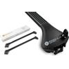 Rhino Rack Modula Case System OvalBar Portapacchi in alluminio compatibile con Audi A4 B9 Avant SW dal 2016- con barre longitudinali integrati, serratura antifurto, portata massima 75 kg