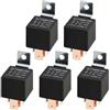 MOCNT 5 Pezzi 12V 80A Auto Relè SPST 4 Pin Automobile Relè Auto Interruttore Relè Aperto Contatti Relè Camion Elettrico Relè Impermeabile Motociclo Pesante Relè