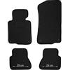 MOTOS Strike Tappetini auto Velours per auto destinato a BMW Serie 3 E46 1998-2001 Coupe, Cabrio - Standard, Tessuto, Nero tappetino auto - Provate un nuovo comfort di guida con un set di tappetini in