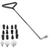 Jotekonoby Kit di riparazione per ammaccature dell'auto per rimozione ammaccature senza vernice, aste in acciaio inox e ganci di ricambio, strumenti di riparazione della carrozzeria con piede di porco