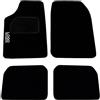 Rebeca Shop® Tappetini Auto Compatibili per Idea in moquette nero | Tappeti adattabili | Logo Ricamato Battitacco rinforzato