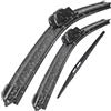 Kpuwers Parabrezza Tergicristallo Kit Set Spazzole Tergicristallo Anteriori E Posteriori Per Nissan Per Note E12 MK2 2014 2015 2016 2017 2018 2019 241412
