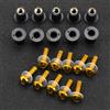 CHEFRU Viti per motociclette Compatibile con Africa per Twin per CRF1100L per CRF1000L per XRV750 Kit Bulloni Parabrezza Moto Viti Parabrezza Moto Fissaggio 10 PZ 5 MM(Yellow)
