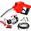 Wiltec Pompa autoadescante per trasferimento diesel gasolio 12V/10W 40 l/min con pistola automatica