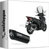 MOTOTOPGUN mivv scarico omologato nocat mover inox nero compatibile con honda sh 300 2007 2008 2009 2010 2011 2012 2013 2014 2015 2016 2017 2018 2019 2020 mototopgun