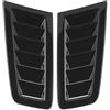 Qiilu 2 pezzi di prese d'aria del cofano dell'auto, prese d'aria del cofano universale del cofano del motore Parti esterne dell'auto adatte per lo stile RS MK2(Nero lucido)