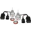 PILOT 57746 9-32V Halo LED Serie 12 Power-Pointer - (H8-H9-H11) - 40W - PGJ19-X - 2 lampadine - Scatola