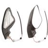 avdb-moto Coppia di Retrovisori compatibile con DUCATI 1098 H7 2007-2009, 1198 H7 2009-2012, 848 H6 2008-2012 con Frecce Integrate LED