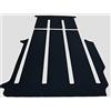 autix Tappeto Zerbino Velour nero grigio beige compatibile per VW T5 T6 T6.1 Multivan e California (nero, T6 California Beach 1 porta scorrevole 4 binari)