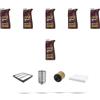 HOFFCAR Kit tagliando 4 FILTRI e 6L OLIO M compatibile con Fiat Freemont 2.0 Ds 125kw dal 2011