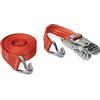 Valex 1961137 VALEX CINGHIA 4,5MTx35MM NASTRO FISSAGGIO 1000KG TENDITORE CRICCHETTO GANCI DENTI ACCOSTATI FERMA CARICHI SPORGENZE BAGAGLI BICI TETTUCCIO AUTO FURGONE CAMPER