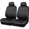 WLBGKYBVF 2 Pezzi Coprisedili Auto Anteriore, per Peugeot 206 (206+/206 Plus) 2009-2012/207/207 CC/207 Antiscivolo Traspirante Protezione Sedili Anteriore Coprisedili,A