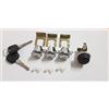 YUCHEN Set 3 Cilindretto Serratura Porta Anteriore Sinistra Destra Portellone per Suzuki Sj410 Sj413 Samurai Santana con Chiave Unica