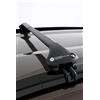 MODULA Case System - Sistema di barre portapacchi ovale, colore: Nero