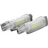 Pexorina Lampade da lettura for specchietto retrovisore interno a LED for visiera parasole, for VW, Golf4 5 6 7 Plus, for Passat, B5 B6 B7 CC, for Jetta, for POLO, for Beetle, for EOS Luce vano piedi