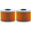 TONGTONG AHL Motocicletta Filtro olio moto Filtro olio 2 pezzo per KX450F 449 2012-2015/KX450F 450 2006-2011/Ninja 125 125 2020/Z125 PRO 125 2017-2019,POLARIS OUTLAW 500 500 2006-2007