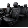 BAITUB Coprisedili Auto Pelle- 5 Pezzi (Anteriori + Posteriori) - Impermeabile, Comfort e Lusso Non Influisce Sugli Airbag Cinture Di Sicurezza【Per Range Rover Evoque,Nero】