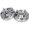 NOKRGQW Distanziali Mozzi Auto Per Smart Per Fortwo 453 451 Per Coupé Per Convertibile 2 Pezzi 20/25/30/35/50mm PCD 4x100 CB 60.1mm Adattatore Distanziale Ruota Per 4 Fori Auto Distanziali Ruota(2PCS 35mm Sil