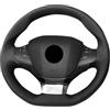 WHDsunQQ Coprivolante Per Peugeot 308 2014-2017 Accessori auto fai da te Interni Volante Treccia Coprivolante per auto(Light Blue Thread)