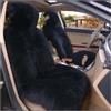 DSSJDKH Coprisedili Auto In Peluche Caldo, Universali, In Pelliccia Lana Lunga, Per Sedili Anteriori, Cuscini Protezione Per Accessori Seggiolino Set Copri-Sedile Universale(1pc Pure Black)