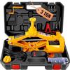 VOBOR Cric Elettrico per Auto, 3T Kit di Attrezzi per Martinetto 12V, Universale Kit di Cric Sollevatore Automatico per Veicoli, SUV, Regolabile Altezza 12-42 cm
