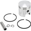 Psytfei Kit Fasce Elastiche Kit Pistone Motore a Gas a 2 Tempi Kit Pistone Cilindro in Metallo Kit Pistone E Anello 47mm Per Bicicletta Motorizzata 80cc 66cc