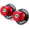 AMZCO Nottolini Cavalletto Per Triumph Street Triple 765RS 765R 2025 2026 Vite Per Supporto Forcellone Slider E Cavalletto Bobina Braccio Oscillante(rosso,A)