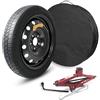 AIWAYS KIT RUOTINO DI SCORTA 16 inch compatibile con OPEL Crossland X Cr P7 dall'anno 2017 - Accessori Inclusi (Crick/Chiave/Sacca)