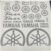 CMR Design Co Kit 35 Adesivi per T-max 500 530 560 Moto Scooter COMPATIBILE CON yamaha Tmax PVC Vinile Intagliato prespaziato (Argento)