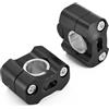PACSCI Moto Riser Per TRANSALP Per XL 600 650 700 V Per XL700V Per XL650V Adattatore Riser Manubrio Alluminio CNC Da 22 Mm E 28 Mm Morsetti Manubrio Moto Fuoristrada Manubrio Manubrio Risers(Nero)