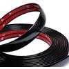 COYOUCO Striscia Cromata Trim, Nero per Auto Chrome Edge Protector Strip Trim Autoadesivo Automotive Weather Seal Moulding Trim Strip per Protezione Bordo Finestra Portiera Automobile,50mm*3m