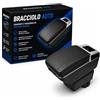 Car Passion Bracciolo Auto per SUZUKI SWIFT 2005-2017 - Poggia braccio per Auto in Pelle Nera con Posacenere e Vano Portaoggetti