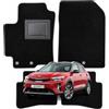 OFFICINE MILANO IL TUO STILE IN AUTO. 4 Tappetini in Moquette per KIA Stonic Compatibile con Modelli dal 2017, Fondo Impermeabile e Antiscivolo con Battitacco in PVC - Alta Qualità - Made in Italy - OFFICINE MILANO