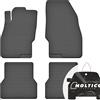 moto-MOLTICO Tappetini Auto in Gomma con un Bordo Set 4 Pezzi Tappetini per Auto Impermeabile Set di Tappeti Adatti per Fiat Punto Evo 2009-2012
