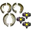 generic KIT GANASCE FRENO ANTERIORE E POSTERIORE PIAGGIO APE MP P501 P601 + 3 CILINDRETT