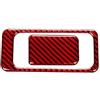 BLBNEZBZTY Per Golf 7 Per Mk7 Per Gti Interno In Fibra Di Carbonio Interruttore Adesivi Decorativi Tuning Auto Accessori Interni Parti Decorative Telaio Pannello Cambio Dell'auto(‎Red)