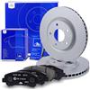 ATE Set di freni per l'asse anteriore + dischi freno anteriori ¯ 295 mm ventilati e pastiglie freno anteriori Compatibile con NISSAN QASHQAI (J10, NJ10, JJ10E, J11), X-TRAIL 2 (T31), X-TRAIL VAN (T31)