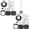 SOAJEE 6G1-W0093-00 Kit di ricostruzione carburatore compatibile con Yamaha 3HP 6HP 8HP fuoribordo Mercury Marine Tohatsu Nissan 4HP 5HP 8HP 9.8HP M4 M5 M8 M9.8 NS4 NS5 NS8 NS9.8 6L5 6N0 6G1 W0093 000