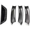 Nhsijpo Maniglie Portiere Interne per BMW X3 X4 F25 F26 2010-2017 Interni Auto con Texture in Carbonio/Nero/Beige Maniglia della Portiera Pannello di Copertura(Carbon Fiber-4pc)