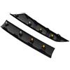 Bruce & Shark 2X Front A Pillar Black Windshield Post Trims 51137272583/84 per Mini R55 R56