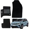 W-Parts Serie 4 TAPPETI - TAPPETINI in Moquette Neri per CITROEN C3 IBRIDA - 2025 in poi