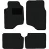 Alpha-Tex Produktions- und Handels GmbH Tappetini adatti per Mitsubishi Pajero II Tipo V2W, V3W, V4W kurzer Radstand (Costruzione 1991-2000), Hit nero | 4 pz. | Bordo grigio