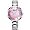 CURREN Orologi da polso da donna, in oro rosa, di lusso, al quarzo, impermeabile, da donna