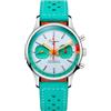 Seestern Sugess 387F Meccanico Cronografo Acciaio Pelle Bianco Orologio Uomo