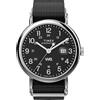 Timex Unisex Weekender 40mm, Nero/Argento/Nero, moderno