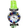 LE GEMME DI VENEZIA Orologio Donna watch in Vetro di Murano Murrina Millefiori (VERDE E)