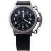 Aeromatic 1912 Aeromatic A1331 - Orologio automatico da pilota tedesco, con corona a molla, sistema di sicurezza, design vintage, Nero , Large, Tedesco